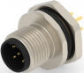 Circular connector, 5 pole, solder connection, screw locking, straight, T4142412051-000