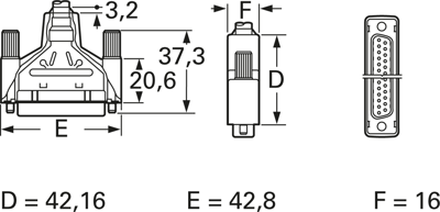 1658657-1 AMP D-Sub Connectors Image 2