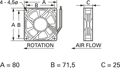 D08 T12 HWS TRACO POWER Axial Fans Image 2