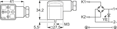 934888014 Hirschmann Automation and Control DIN Valve Connectors Image 2