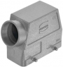 Grommet housing, size 16B, die-cast aluminum, 1 x PG21, angled/1 x PG29, angled, cross bow locking, IP65/IP66/IP67, 09300160563