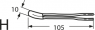 Cutting tip H, 10 mm, L 105 mm for HSG 0, 2700700600