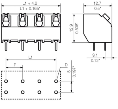 1884880000 Weidmüller PCB Terminal Blocks Image 3