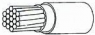 PVDF-switching strand, Spec 44, 0.52 mm², AWG 20, white, outer Ø 1.4 mm