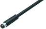 Sensor actuator cable, M8-cable plug, straight to open end, 6 pole, 5 m, PUR, black, 1.5 A, 79 3415 55 06