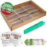 Quadrios resistors set 2000 pcs, 5%, 0.5W, Carbon film, axial leaded, with accessories