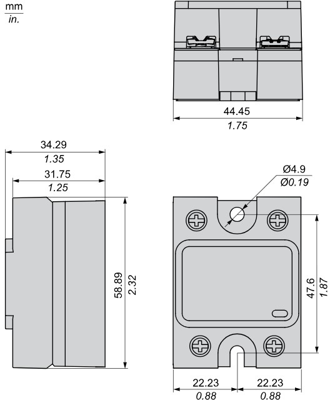 SSP1A125BD Schneider Electric Solid State Relays Image 2