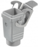 Grommet housing, size A4, die-cast aluminum, PG13.5, straight, cross bow locking, IP65, 1900330000