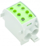Potential distribution terminal, screw connection, 10-25 mm², 1 pole, 300 A, green, 1561790000