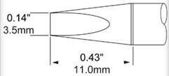 SCP-CH35 METCAL Soldering tips, desoldering tips and hot air nozzles Image 2