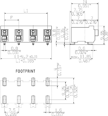 1473940000 Weidmüller PCB Terminal Blocks Image 3