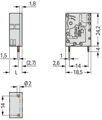 2626-3101 WAGO PCB Terminal Blocks Image 2