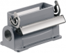 Bulkhead housing, size A16, die-cast aluminum, 2 x M20, angled, longitudinal bow locking, IP65, 1788770000