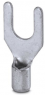 Uninsulated forked cable lug, 2.6-6.0 mm², AWG 12 to 10, M6, metal