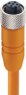 Sensor actuator cable, M12-cable socket, straight to open end, 5 pole, 20 m, PVC, orange, 4 A, 735