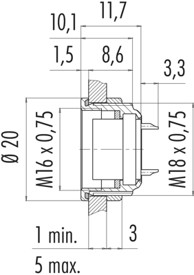 09 0508 00 16 binder Other Circular Connectors Image 2