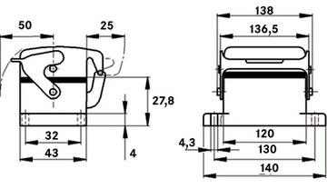 10103900 LAPP Housings for HDC Connectors Image 2