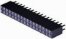 Socket header, 34 pole, pitch 2.54 mm, straight, black, 1-534206-7