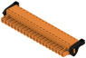 Pin header, 20 pole, pitch 5.08 mm, straight, orange, 1014570000
