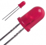 LED, THT, Ø 5 mm, red, 627 nm, 7 to 0.005 cd, 60°, L-53LID