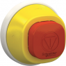 Emergency stop, rotary release, mounting Ø  22 mm, illuminated, red, 24 V, ZB5AS84W2B