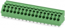 PCB terminal, 16 pole, pitch 7.5 mm, AWG 24-10, 32 A, spring-clamp connection, green, 1760646