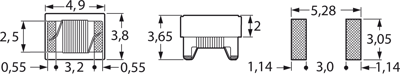 1812AF-680J-01 Fastron Fixed Inductors Image 2