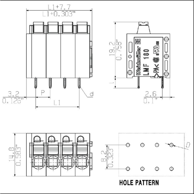 1331240000 Weidmüller PCB Terminal Blocks Image 3