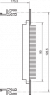 EuropacPRO Perforated Rail for Connector, Accord.to EN 60603-2 and DIN 41612, 40 HP