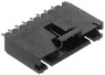 Pin header, 16 pole, pitch 2.54 mm, straight, black, 6-103735-5
