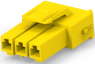 Plug housing, 3 pole, pitch 3.96 mm, straight, yellow, 368571-4