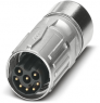 Plug, M17, 8 pole, crimp connection, SPEEDCON locking, straight, 1618648