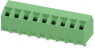 PCB terminal, 9 pole, pitch 3.81 mm, AWG 26-16, 10 A, screw connection, green, 1728352