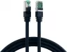 Patch cable, RJ45 plug, straight to RJ45 plug, straight, Cat 6A, S/FTP, LSZH, 0.5 m, black