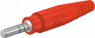 6 mm plug, crimp connection, 10 mm², red, 15.0001-22