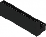 Pin header, 32 pole, pitch 5 mm, straight, black, 1882800000