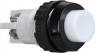 Pushbutton, 2 pole, white, unlit , 2 A/250 V, mounting Ø 18.2 mm, IP40/IP65, 1.01.102.001/0205