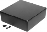 Aluminum die cast enclosure, (L x W x H) 188 x 188 x 67 mm, black (RAL 9005), IP54, 1590FBK