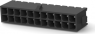 Pin header, 22 pole, pitch 3 mm, straight, black, 5-794630-2