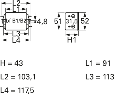 B84113H0000B116 EPCOS Interference suppression filter Image 2