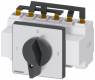 Changeover switch, Rotary actuator, 3 pole, 100 A, 690 V, (W x H x D) 141 x 110 x 120.5 mm, front mounting, 3LD2724-7UK01