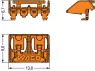 2734-516 WAGO Accessories for PCB Connectors, Connector Systems