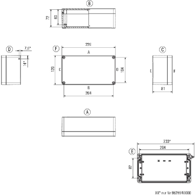 9529220000 Weidmüller General Purpose Enclosures Image 2