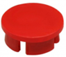 Front cap, Ø 12 mm, red, for rotary knobs, 4307.0021