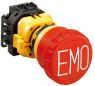 Emergency stop, Turn/pull release, mounting Ø  22 mm, unlit, 250 V, 4 Form B (N/C), XW1E-BV404MFRH-EMO