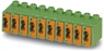PCB terminal, 6 pole, pitch 3.5 mm, AWG 26-20, 4 A, spring-clamp connection, green, 1928806