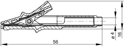 MA 260 SH SW Hirschmann Test & Measurement Aligator Clips Image 2