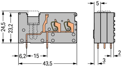 742-174 WAGO PCB Terminal Blocks Image 2