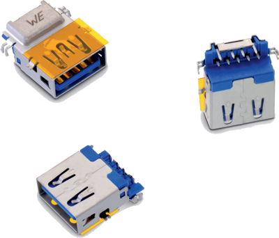 692121330100 Würth Elektronik eiSos USB Connectors, PC Connectors