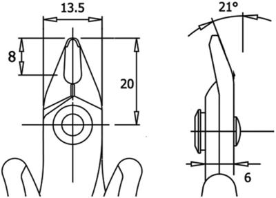 195 Wetec Side Cutters, Tip Cutters Image 2